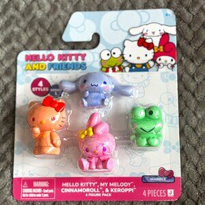 Sanrio Hello Kitty & Friends Marble Series 1 Figure Pack 4 Figures In Pack